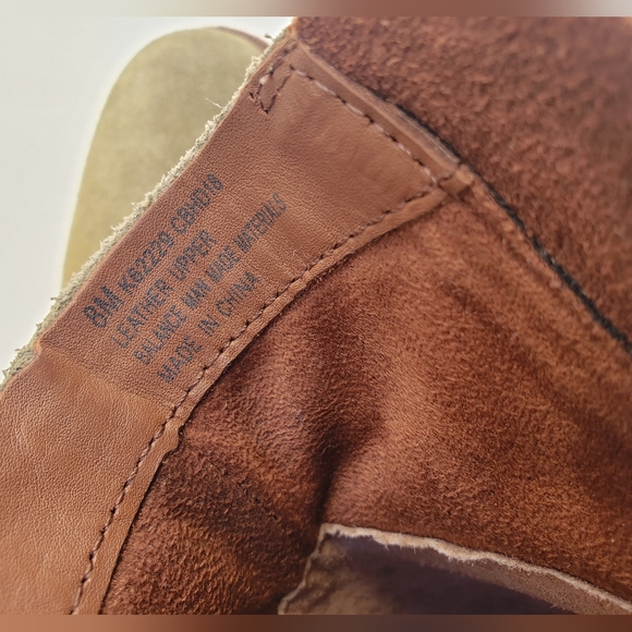 Kork-ease Giba Ankle Boots Suede Olive Green zip womens 8 - Picture 8 of 8